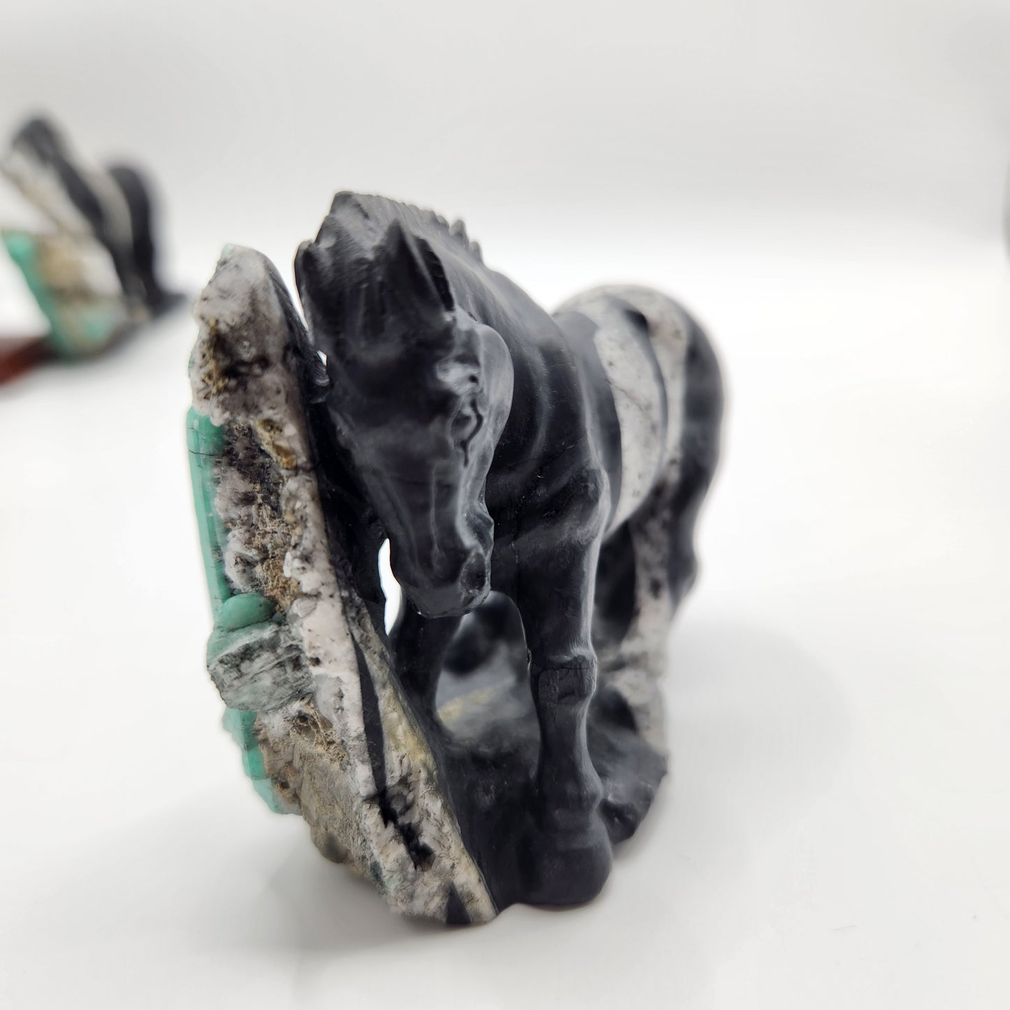 Horse Emerald Sculpture