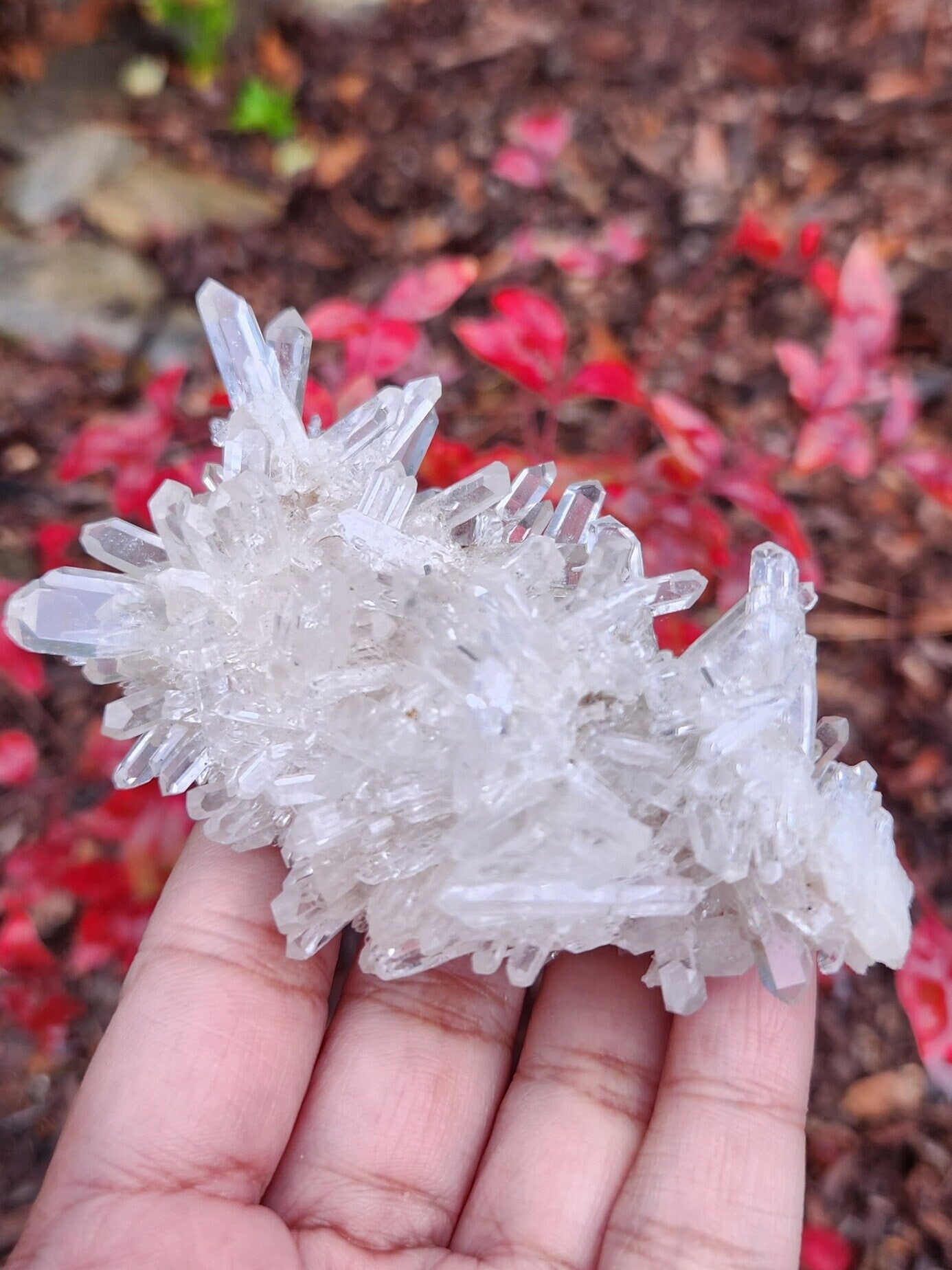 Lemurian quartz from Colombia 108 grm special for meditation, natural quartz, crystal healing, clear quartz wand, cluster quartz, cluster