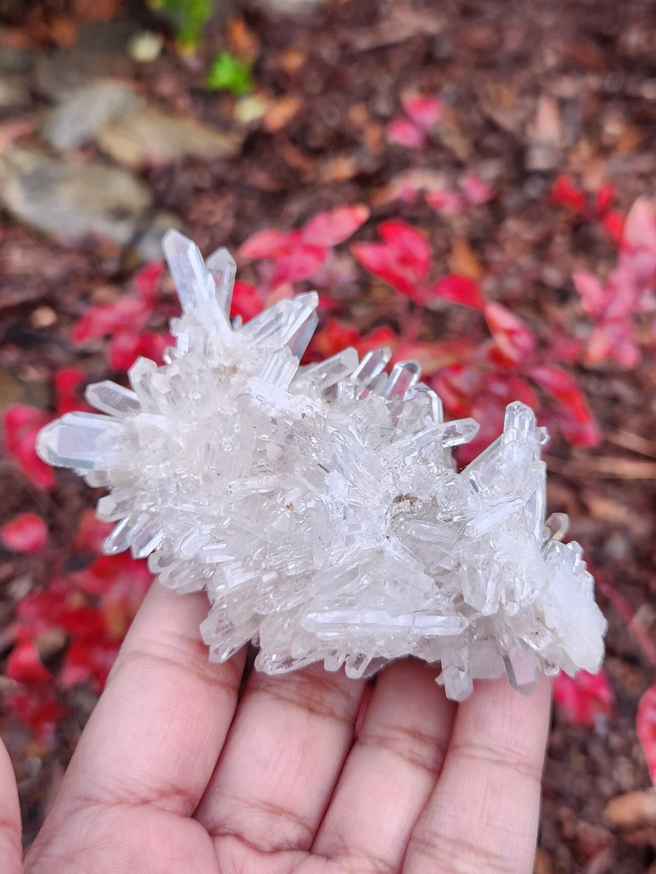 Lemurian quartz from Colombia 108 grm special for meditation, natural quartz, crystal healing, clear quartz wand, cluster quartz, cluster