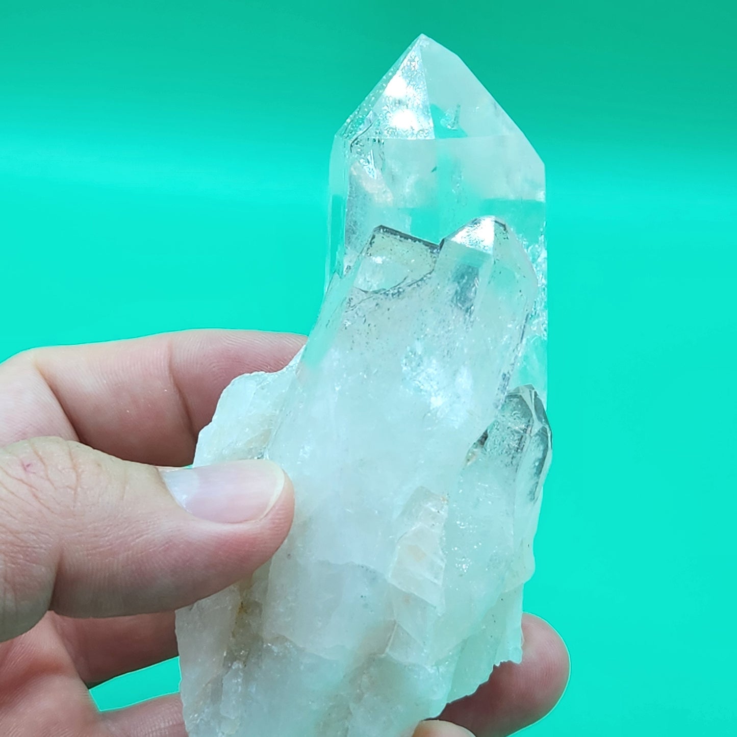 Lemurian quartz from Colombia 301 grm special for meditation, natural quartz, crystal healing, clear quartz wand, cluster quartz, cluster