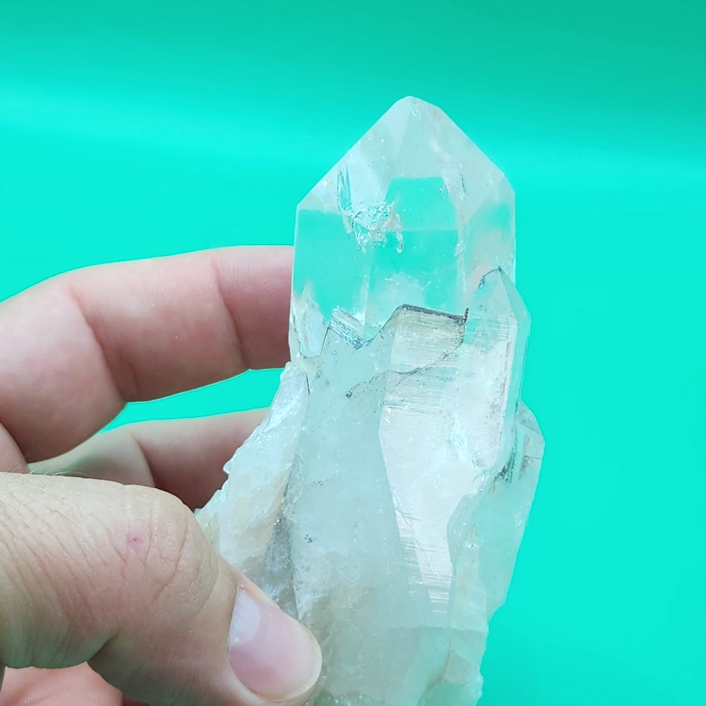 Lemurian quartz from Colombia 301 grm special for meditation, natural quartz, crystal healing, clear quartz wand, cluster quartz, cluster