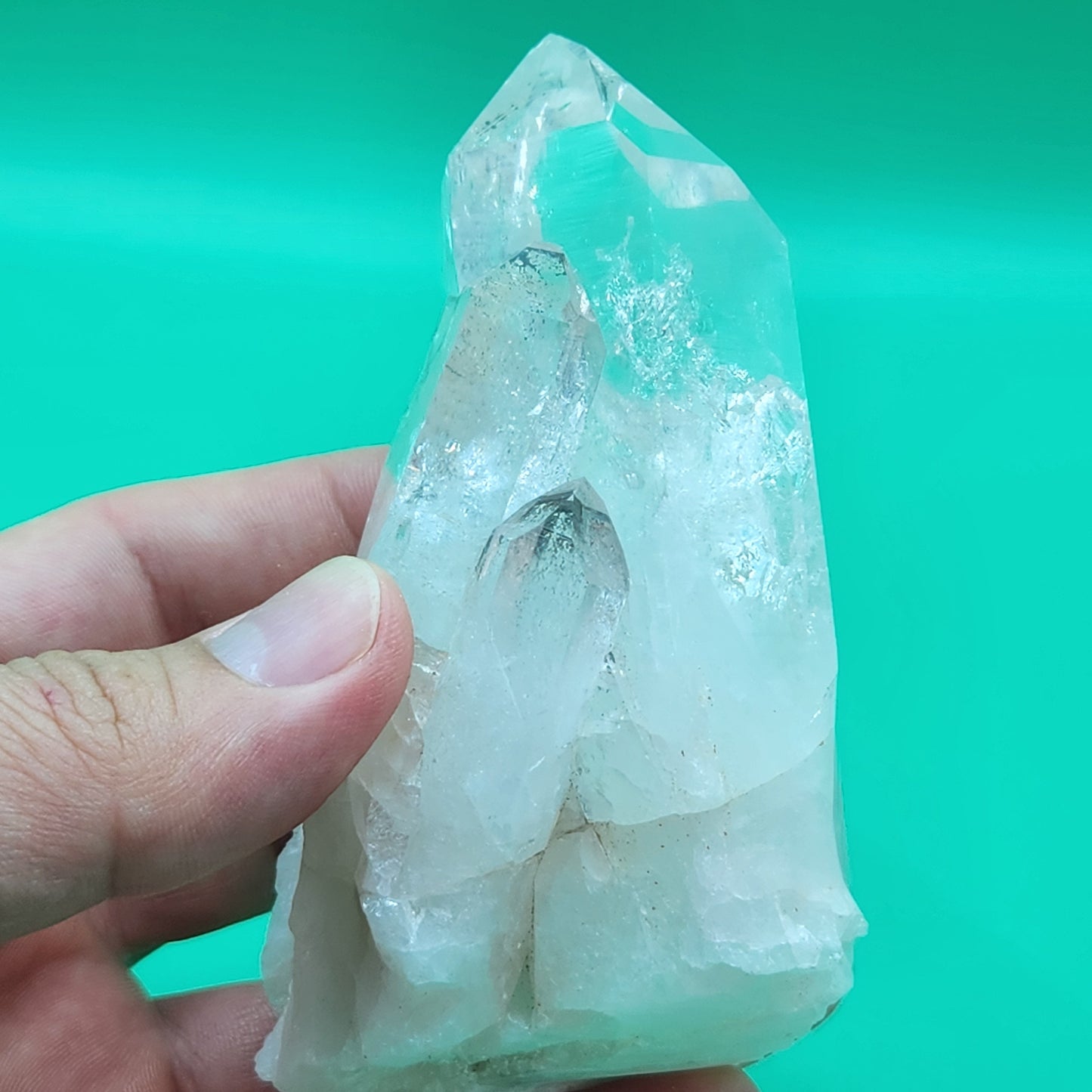Lemurian quartz from Colombia 301 grm special for meditation, natural quartz, crystal healing, clear quartz wand, cluster quartz, cluster