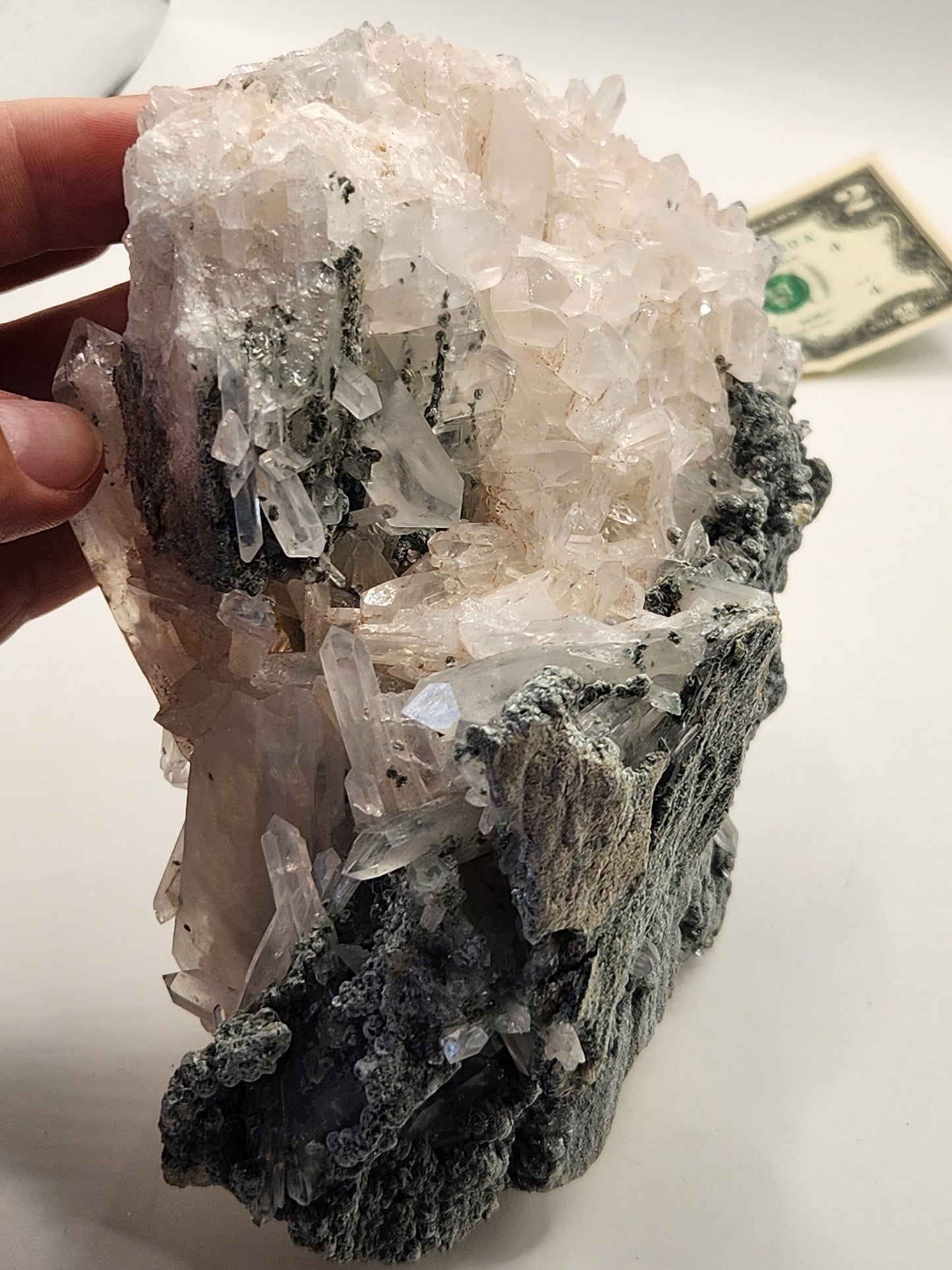 Lemurian quartz from Colombia 1461 grm special for meditation, natural quartz, crystal healing, clear quartz wand, cluster quartz, cluster