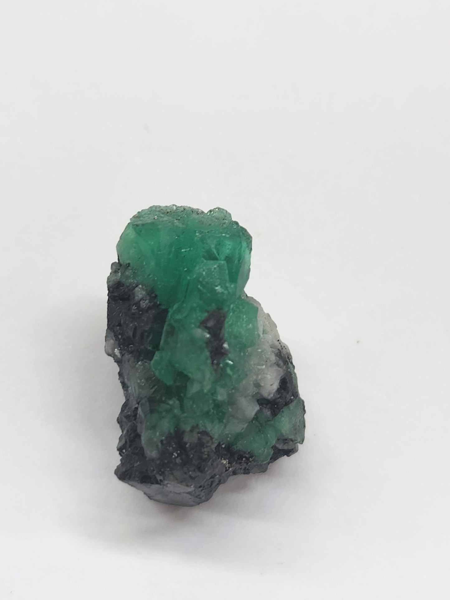 Especimen Esmeraldas Colombianas, Muzo, Cuarzo, Macla, Pirita, Natural, Ganga Esmeralda, Cristales Esmeralda, Colombia