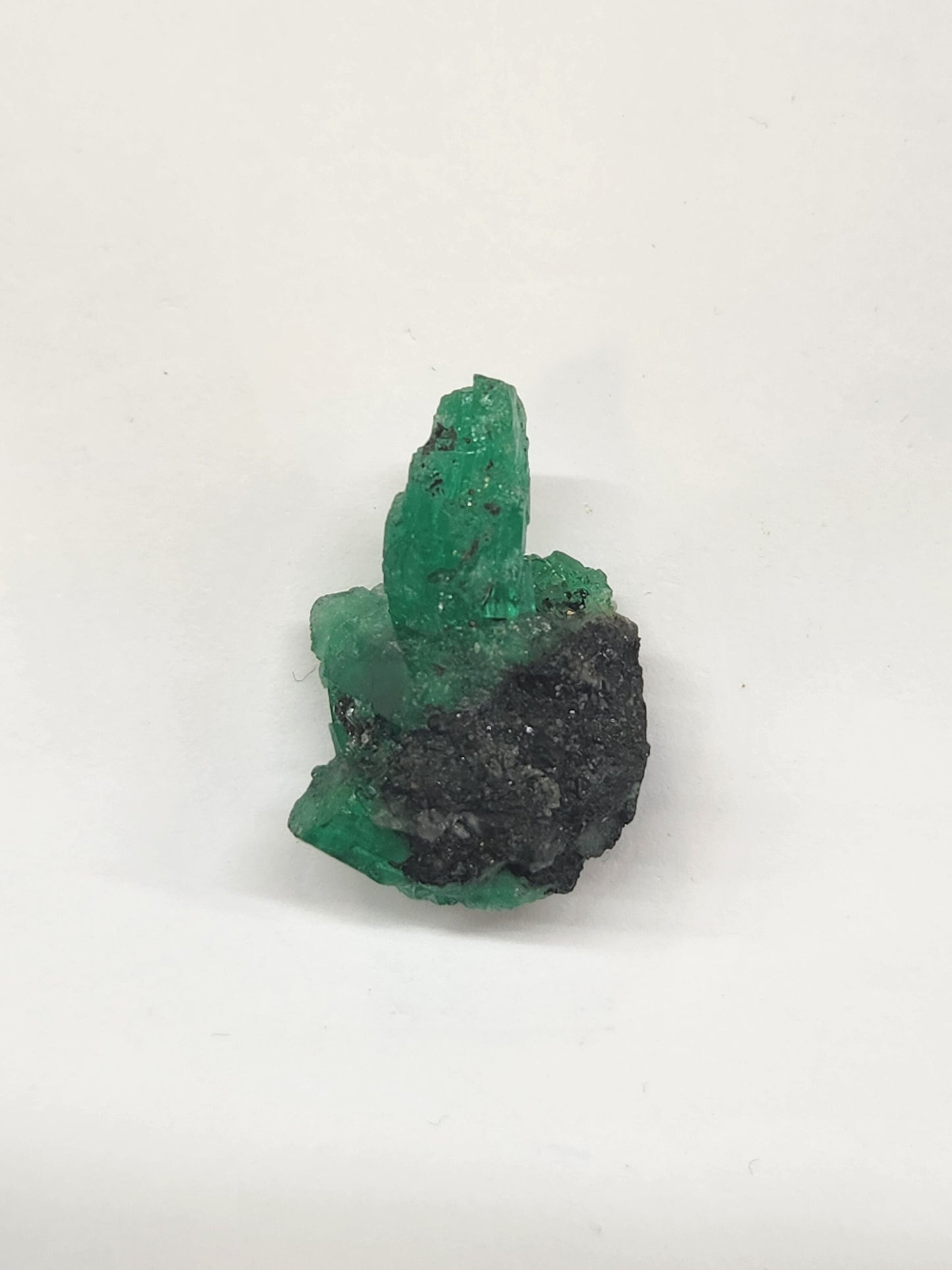 Especimen Esmeraldas Colombianas, Muzo, Cuarzo, Macla, Pirita, Natural, Ganga Esmeralda, Cristales Esmeralda, Colombia