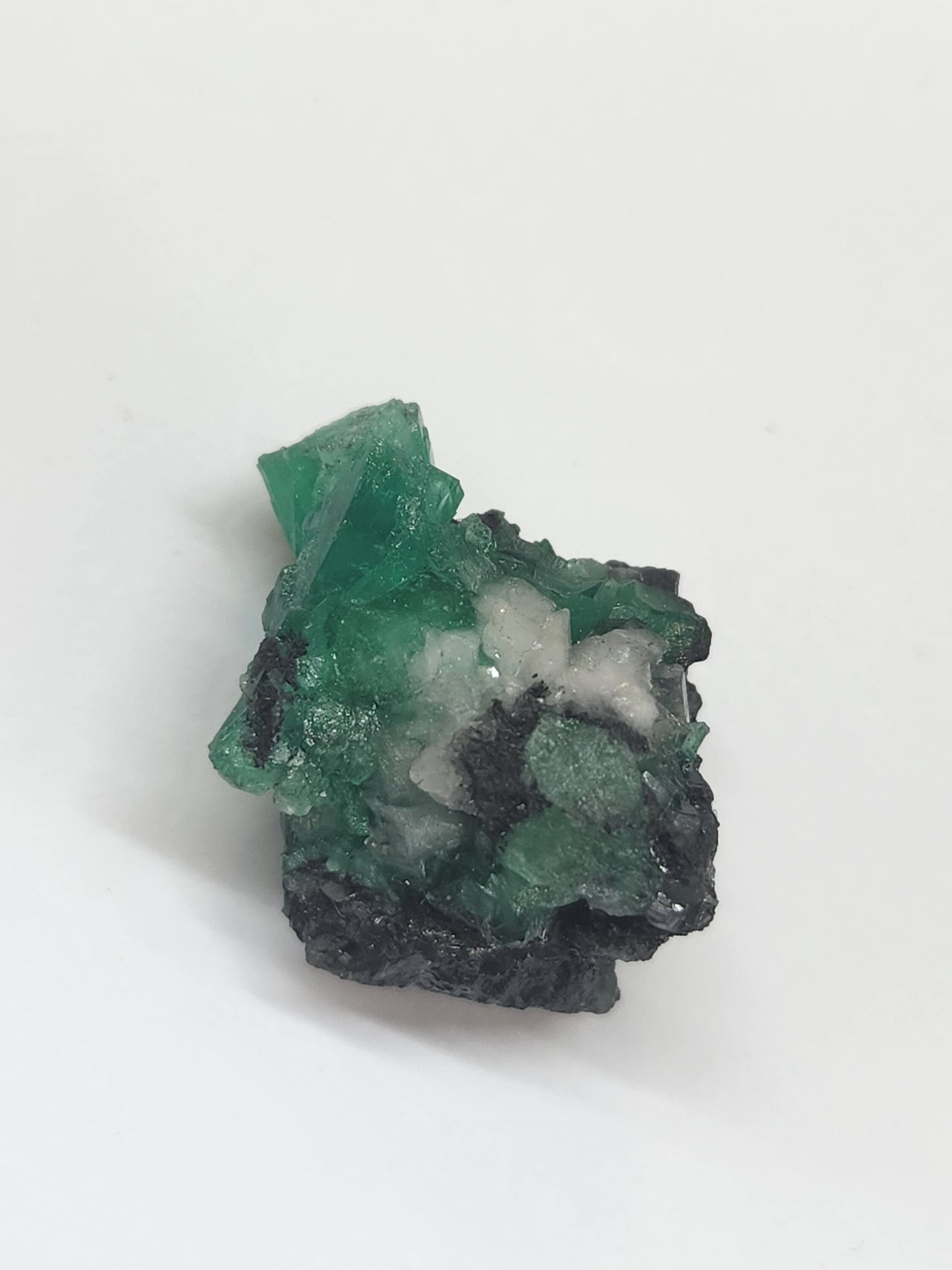 Especimen Esmeraldas Colombianas, Muzo, Cuarzo, Macla, Pirita, Natural, Ganga Esmeralda, Cristales Esmeralda, Colombia