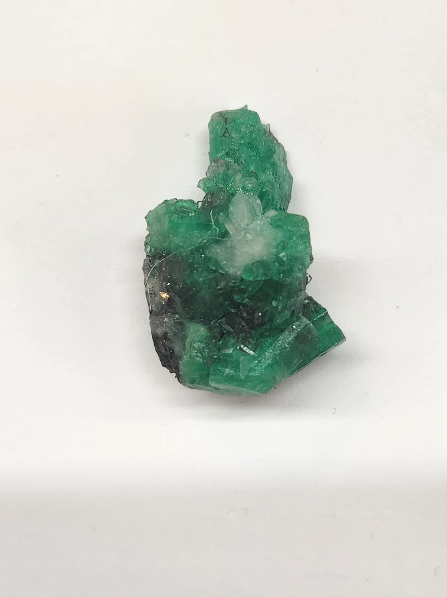 Especimen Esmeraldas Colombianas, Muzo, Cuarzo, Macla, Pirita, Natural, Ganga Esmeralda, Cristales Esmeralda, Colombia