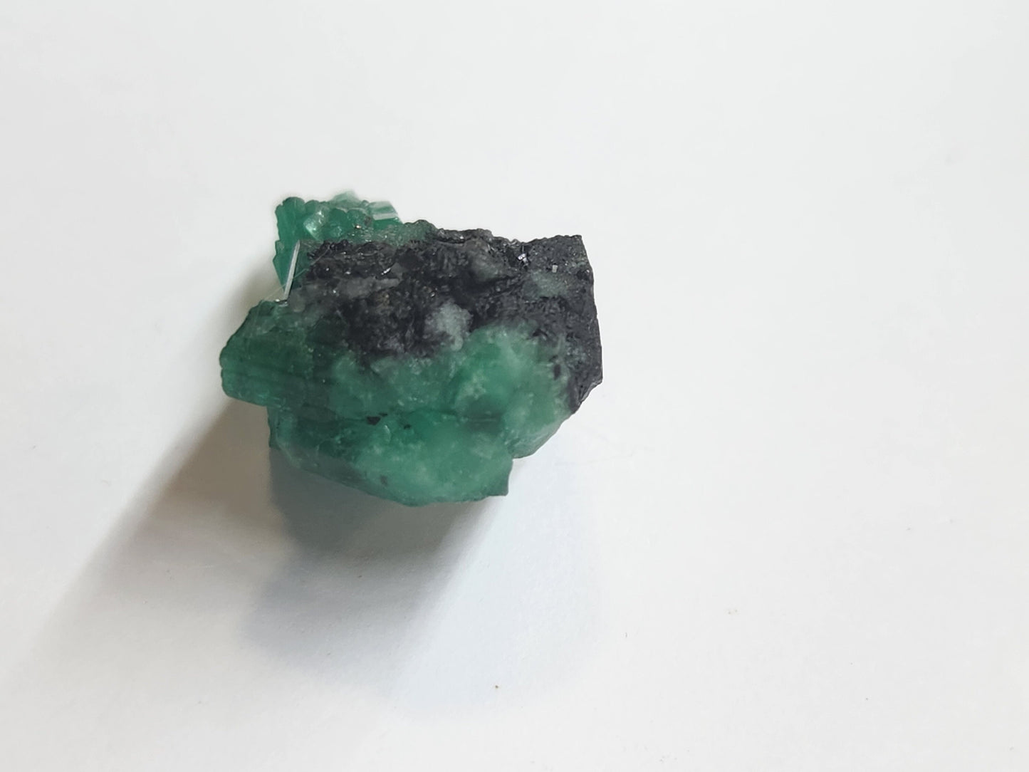 Especimen Esmeraldas Colombianas, Muzo, Cuarzo, Macla, Pirita, Natural, Ganga Esmeralda, Cristales Esmeralda, Colombia