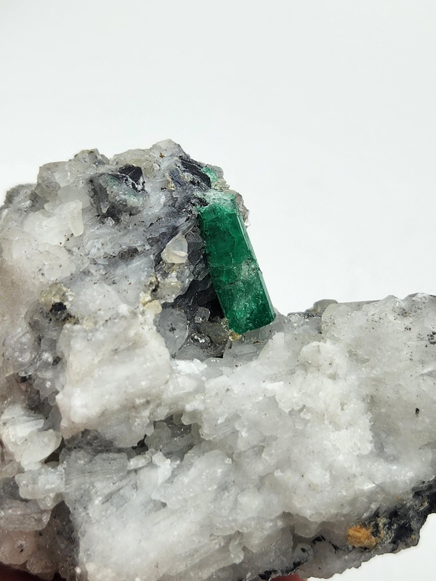 Especimen Esmeraldas Colombianas, Muzo, Cuarzo, Macla, Pirita, Natural, Ganga Esmeralda, Cristales Esmeralda, Colombia