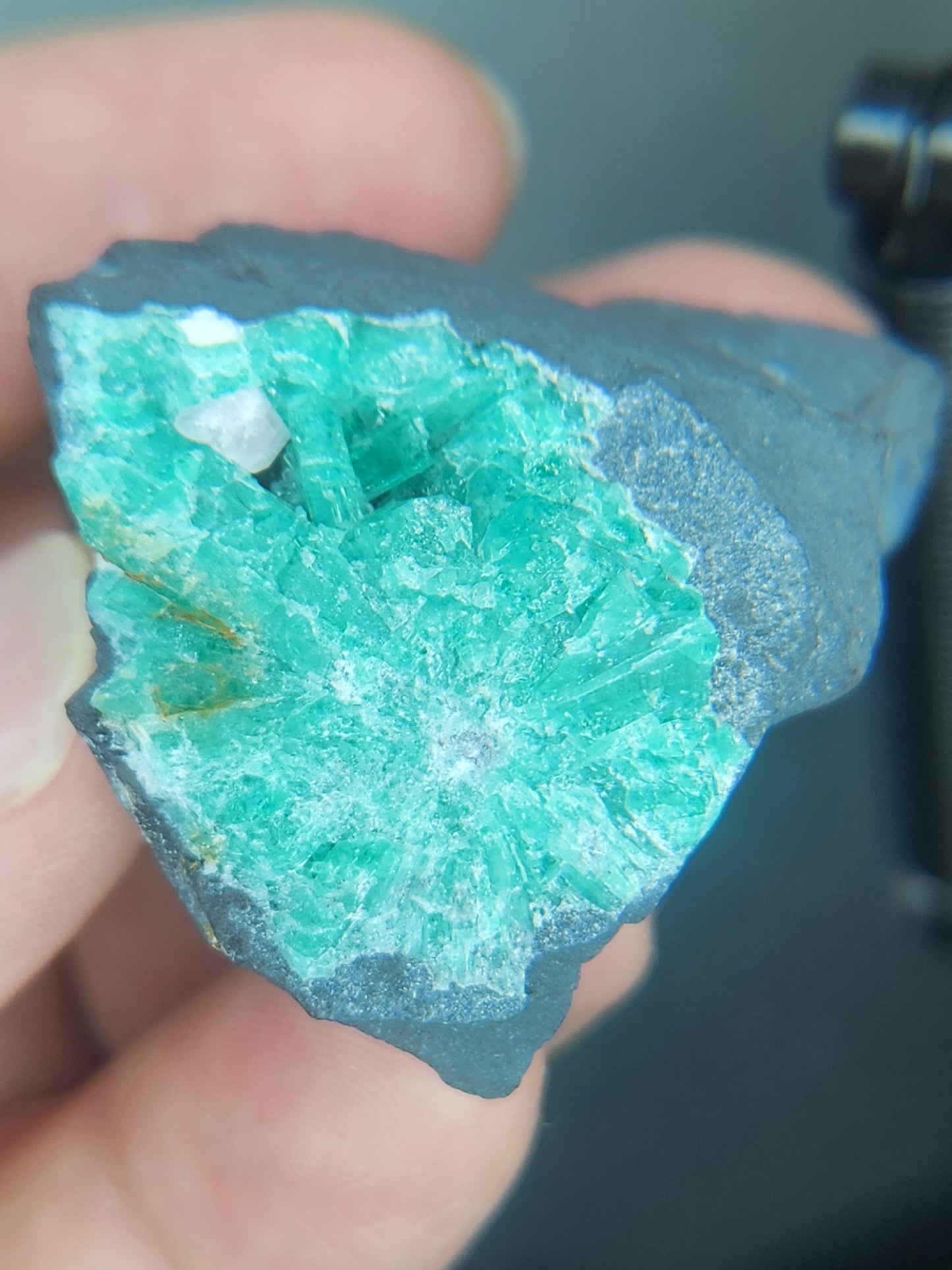 Especimen Esmeraldas Colombianas, Muzo, Cuarzo, Macla, Pirita, Natural, Ganga Esmeralda, Cristales Esmeralda, Colombia