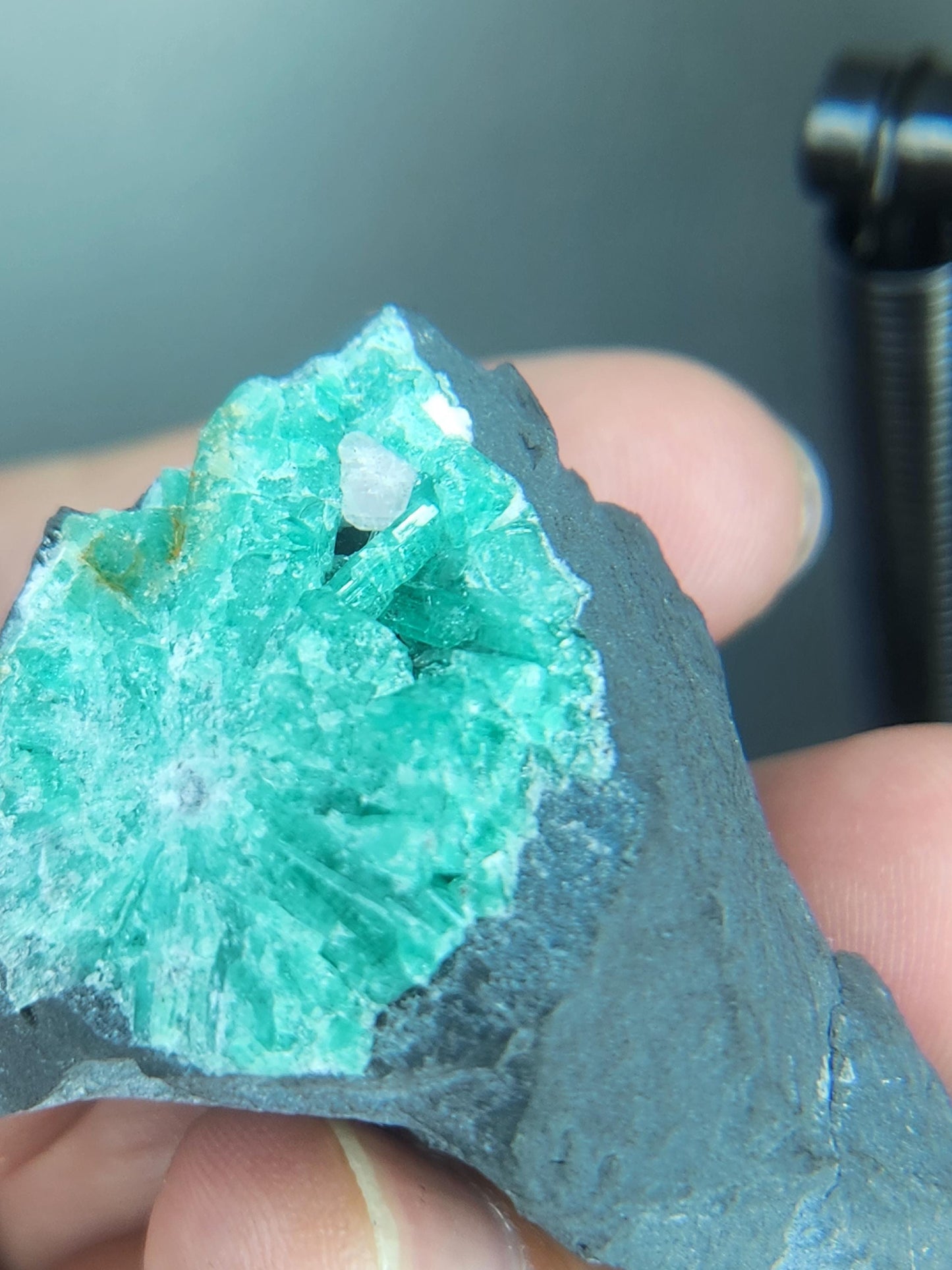Especimen Esmeraldas Colombianas, Muzo, Cuarzo, Macla, Pirita, Natural, Ganga Esmeralda, Cristales Esmeralda, Colombia