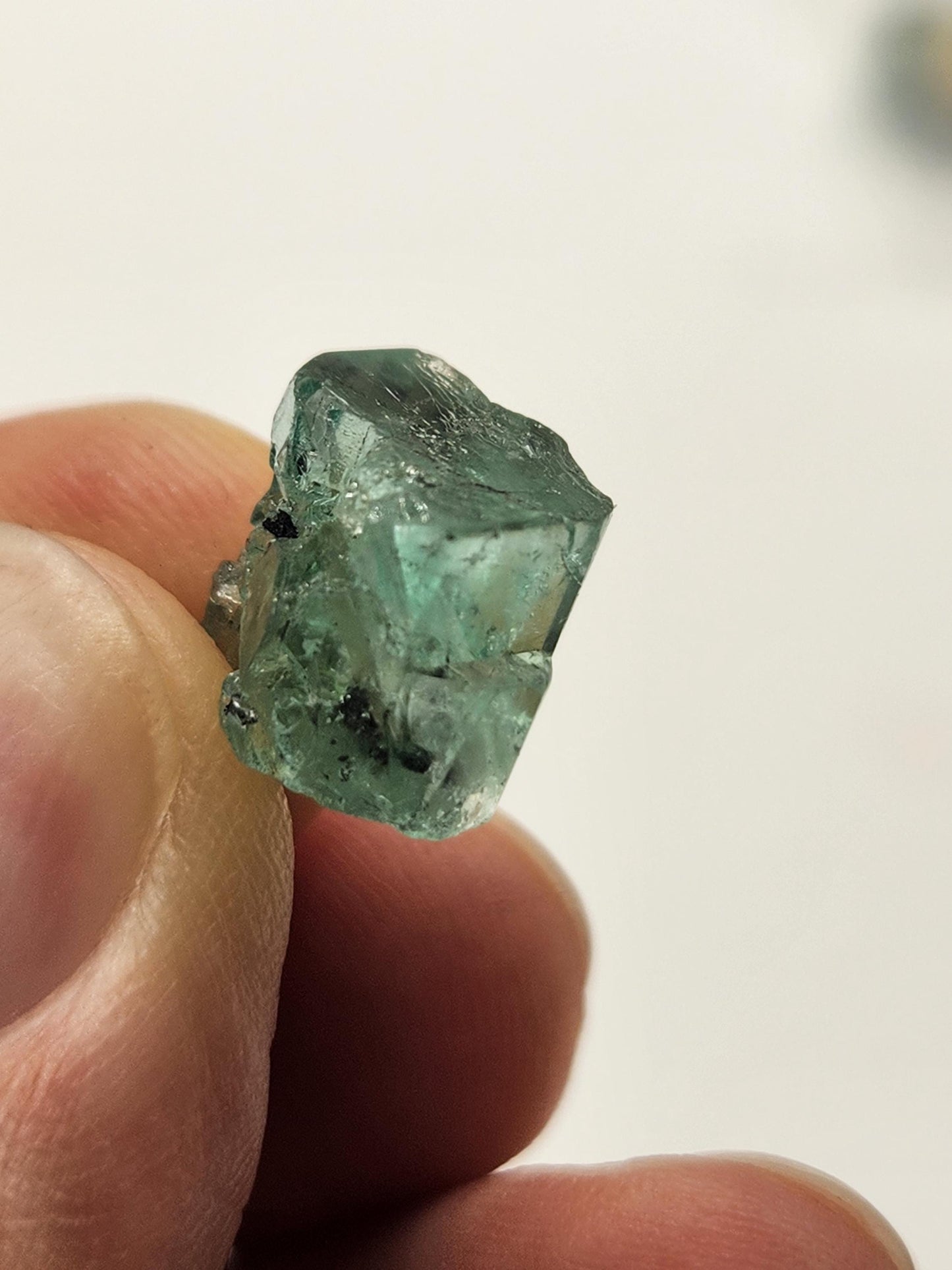 Raw Colombian Emerald from Muzo 11.27 cts, Natural Unpolished Gemstone for Jewelry, Collectors & Investment, macla of emerald, rare mineral