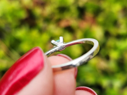 Emerald Ring & Silver square
