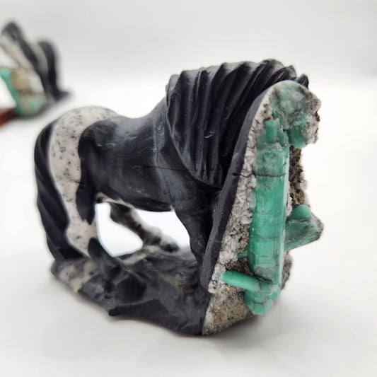 Horse Emerald Sculpture