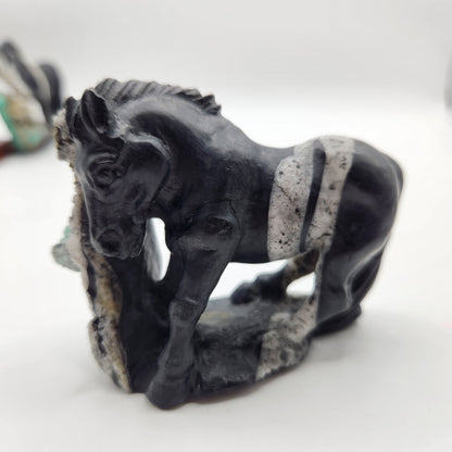 Horse Emerald Sculpture