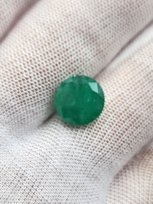 Colombian Natural Emerald,Round Emerald, May birthstone, Emerald jewelry, jewelry design, natural gems, gift, love green, loose emerald