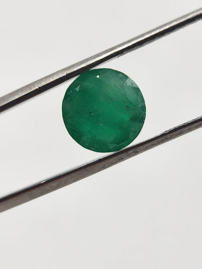 Colombian Natural Emerald,Round Emerald, May birthstone, Emerald jewelry, jewelry design, natural gems, gift, love green, loose emerald