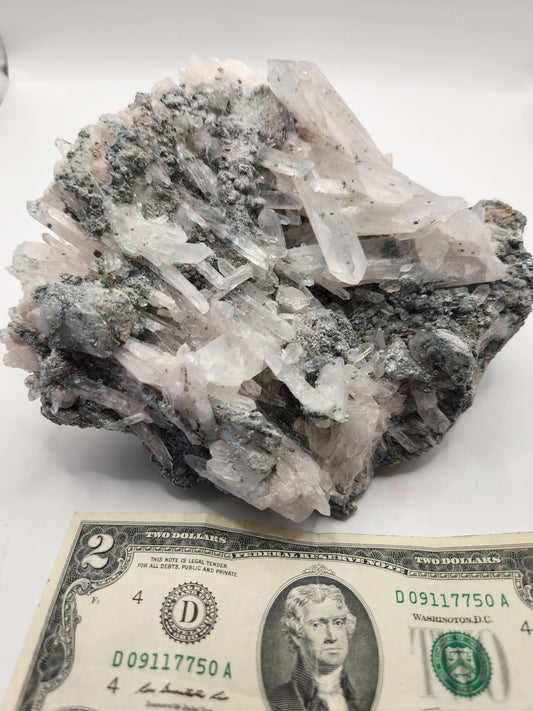 Lemurian quartz from Colombia 1461 grm special for meditation, natural quartz, crystal healing, clear quartz wand, cluster quartz, cluster