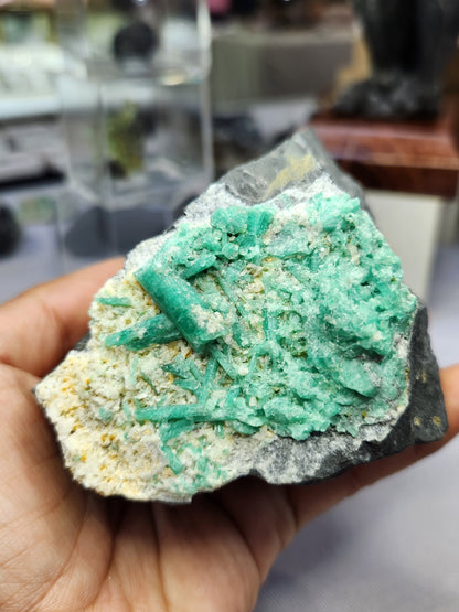 Especimen Esmeraldas Colombianas, regalo especial para coleccionistas, minerales reales, Ganga Esmeralda, Colombiana, piedra de mayo