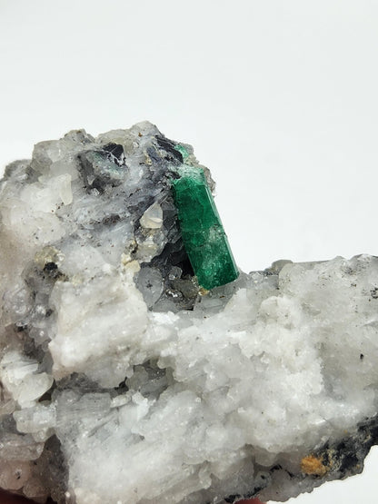 Especimen Esmeraldas Colombianas, Muzo, Cuarzo, Macla, Pirita, Natural, Ganga Esmeralda, Cristales Esmeralda, Colombia