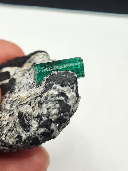 Especimen Esmeraldas Colombianas, Muzo, Cuarzo, Macla, Pirita, Natural, Ganga Esmeralda, Cristales Esmeralda, Colombia