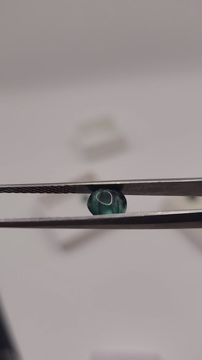 Trapiche of emeralds, cut heart